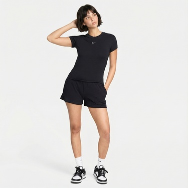 Nike Sportswear Chill Knit Kadın Siyah T-Shirt