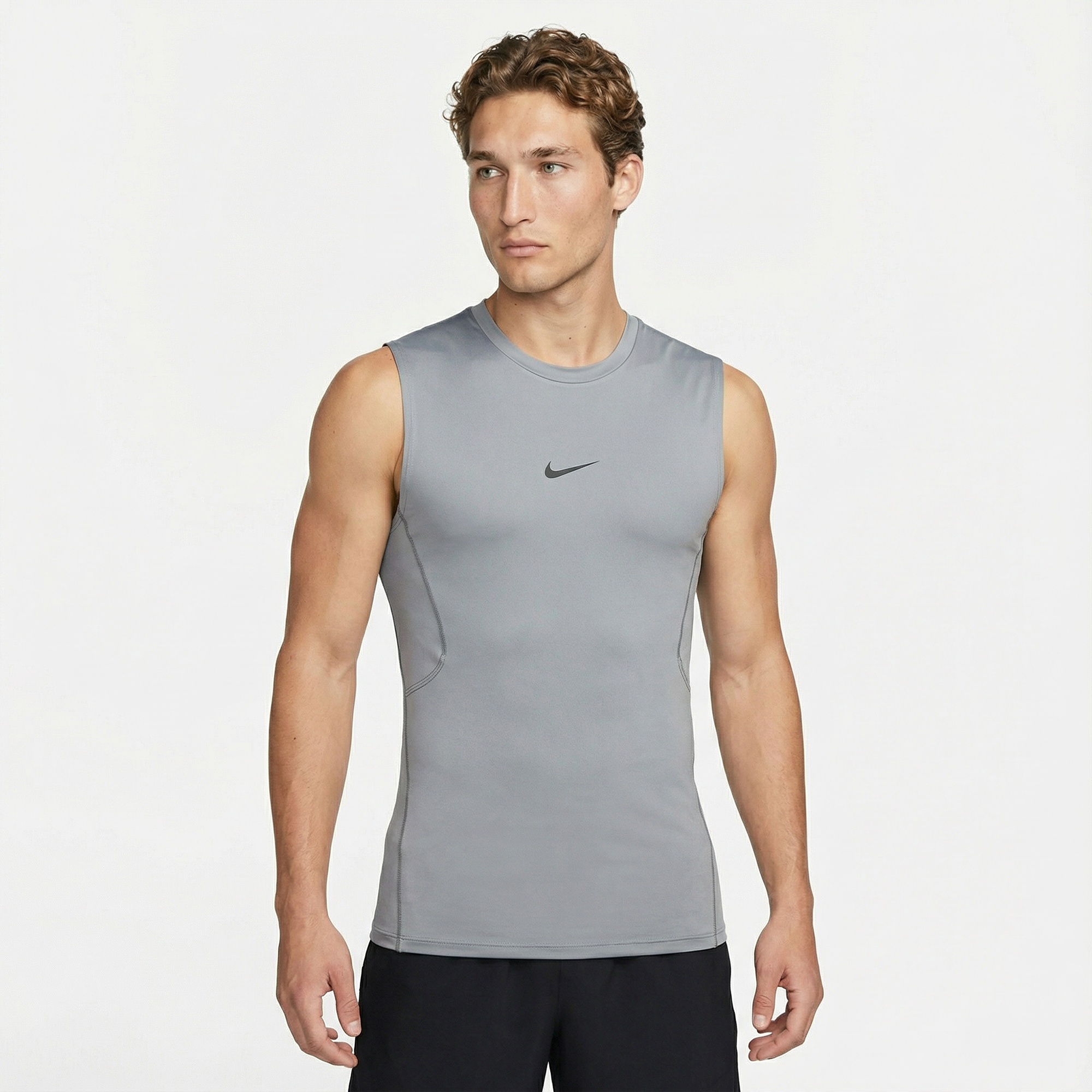 Nike Pro Dri-Fit Erkek Gri T-Shirt