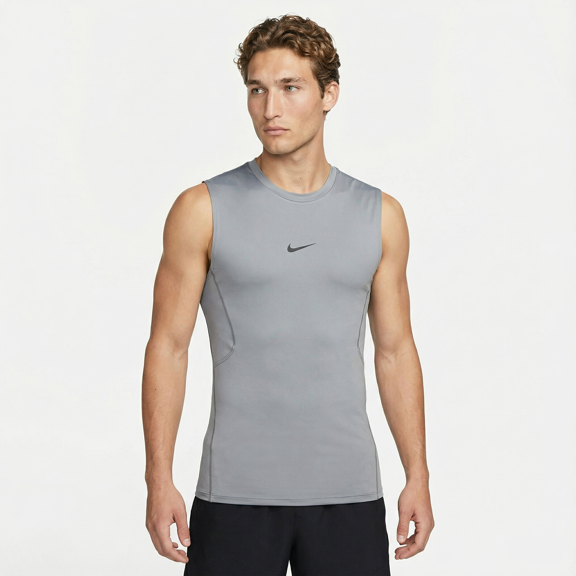  Nike Pro Dri-Fit Erkek Gri T-Shirt