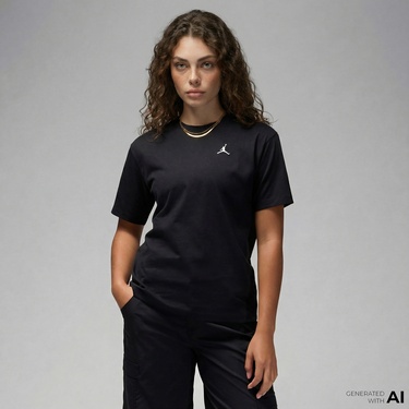  Jordan Essentials Kadın Siyah T-Shirt