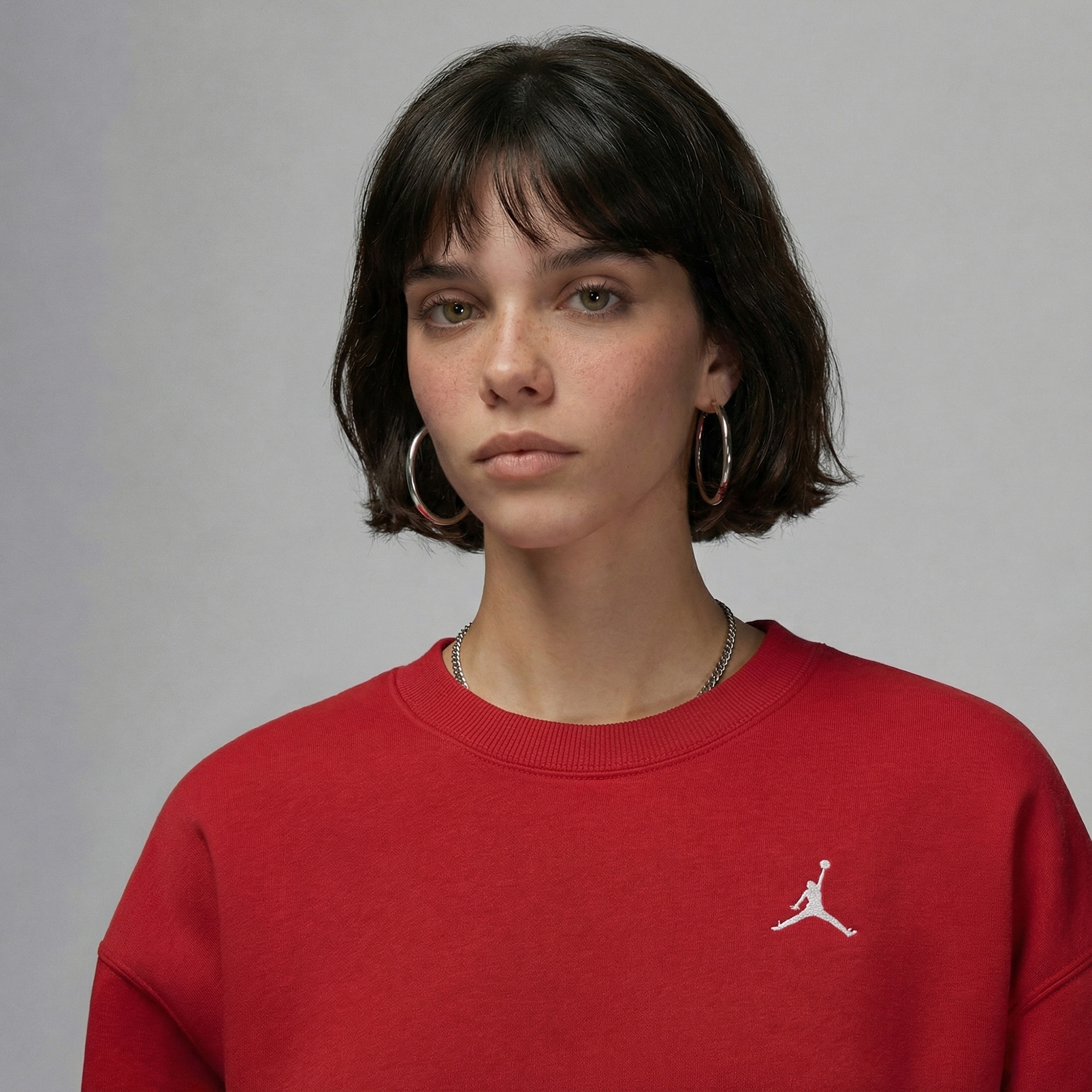 Jordan Brooklyn Fleece Kadın Kırmızı Sweatshirt
