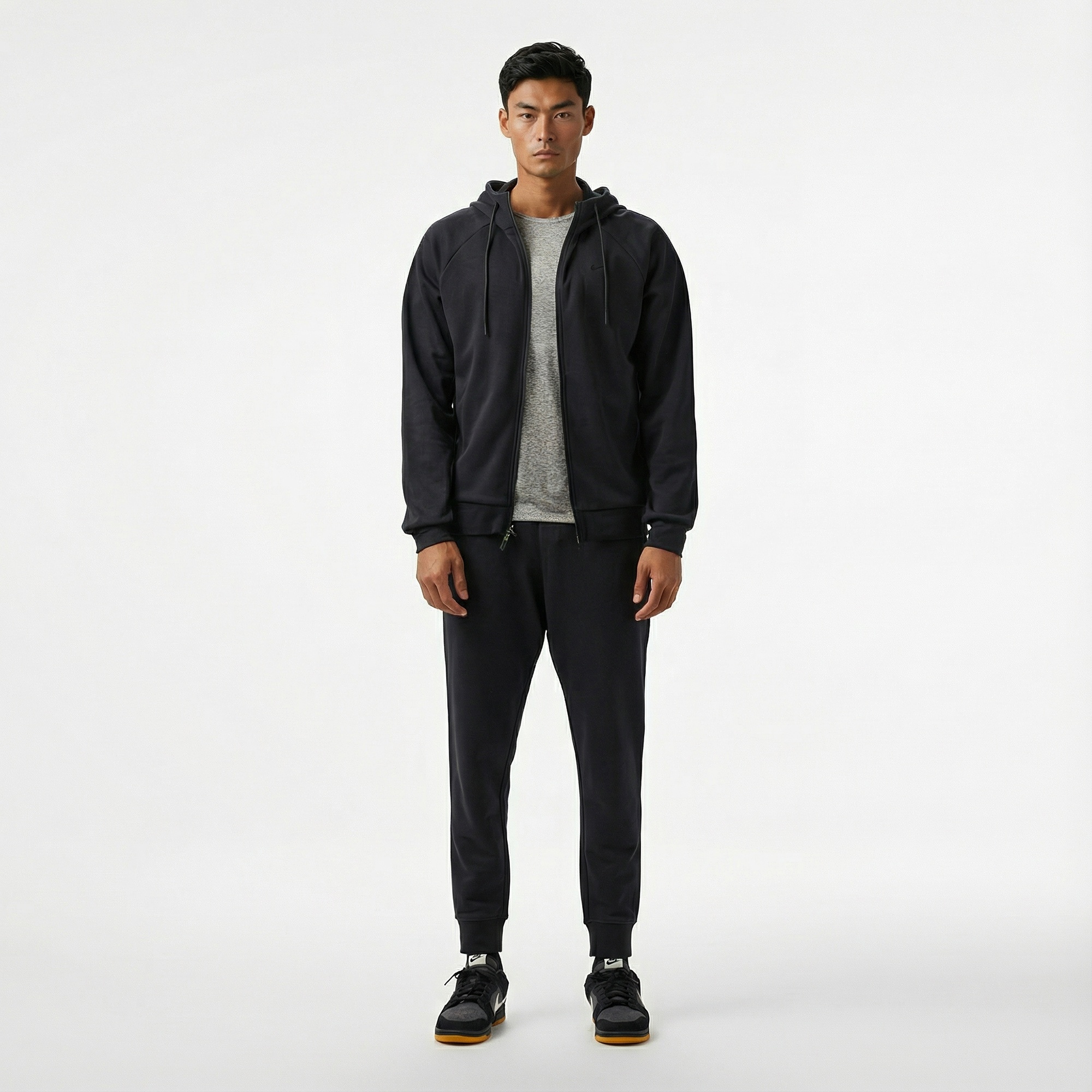 Nike Dri-Fit Primary Fleece Erkek Siyah Hoodie