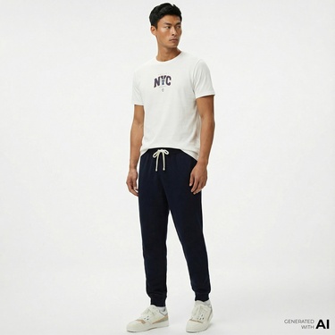  Tommy Hilfiger Core Essentials Erkek Lacivert Eşofman Altı