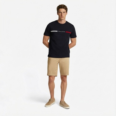  Tommy Hilfiger Brand Love Erkek Lacivert T-Shirt