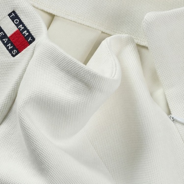 Tommy Jeans Pique Badge F&F Ext Kadın Beyaz Etek