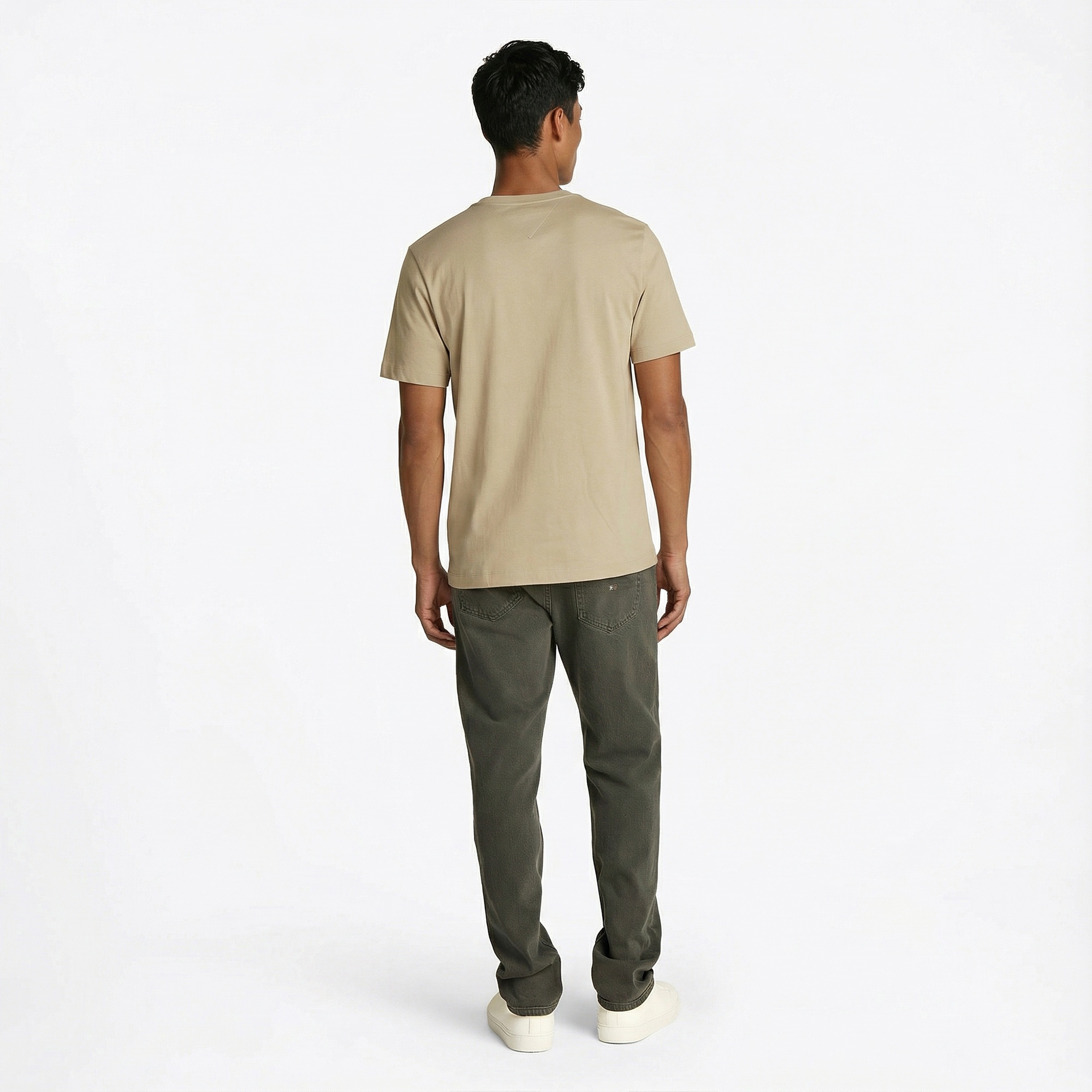 Tommy Hilfiger Erkek Bej T-Shirt