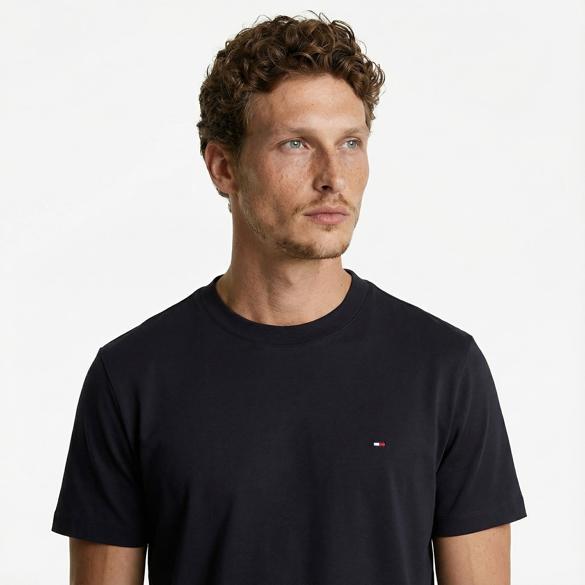 Tommy Hilfiger Elevated Essentials Erkek Lacivert T-Shirt