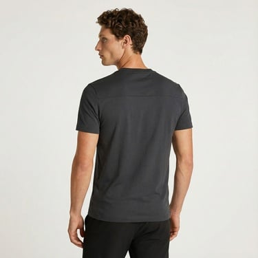  Calvin Klein Structured Embroidery Erkek Siyah T-Shirt