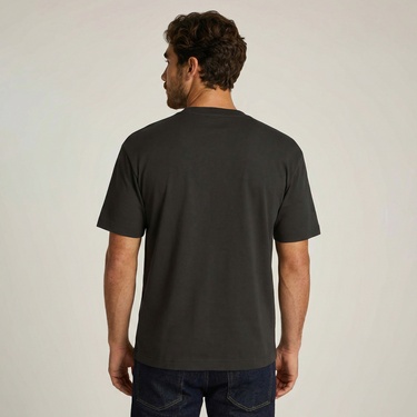  Calvin Klein Nano Logo İnterlo Erkek Siyah T-Shirt