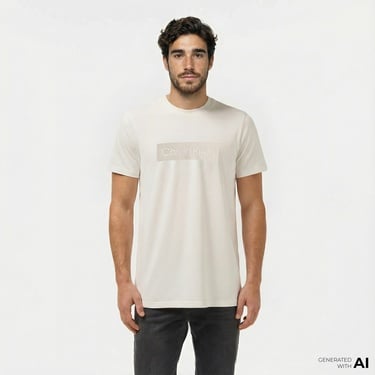  Calvin Klein Erkek Beyaz T-Shirt