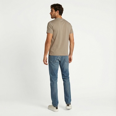  Calvin Klein Erkek Gri T-Shirt