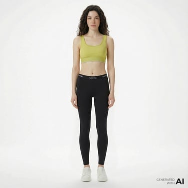  Calvin Klein High Rise 7/8 Kadın Siyah Tayt