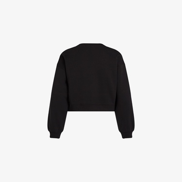  Calvin Klein Glitter Monologo Çocuk Siyah Sweatshirt