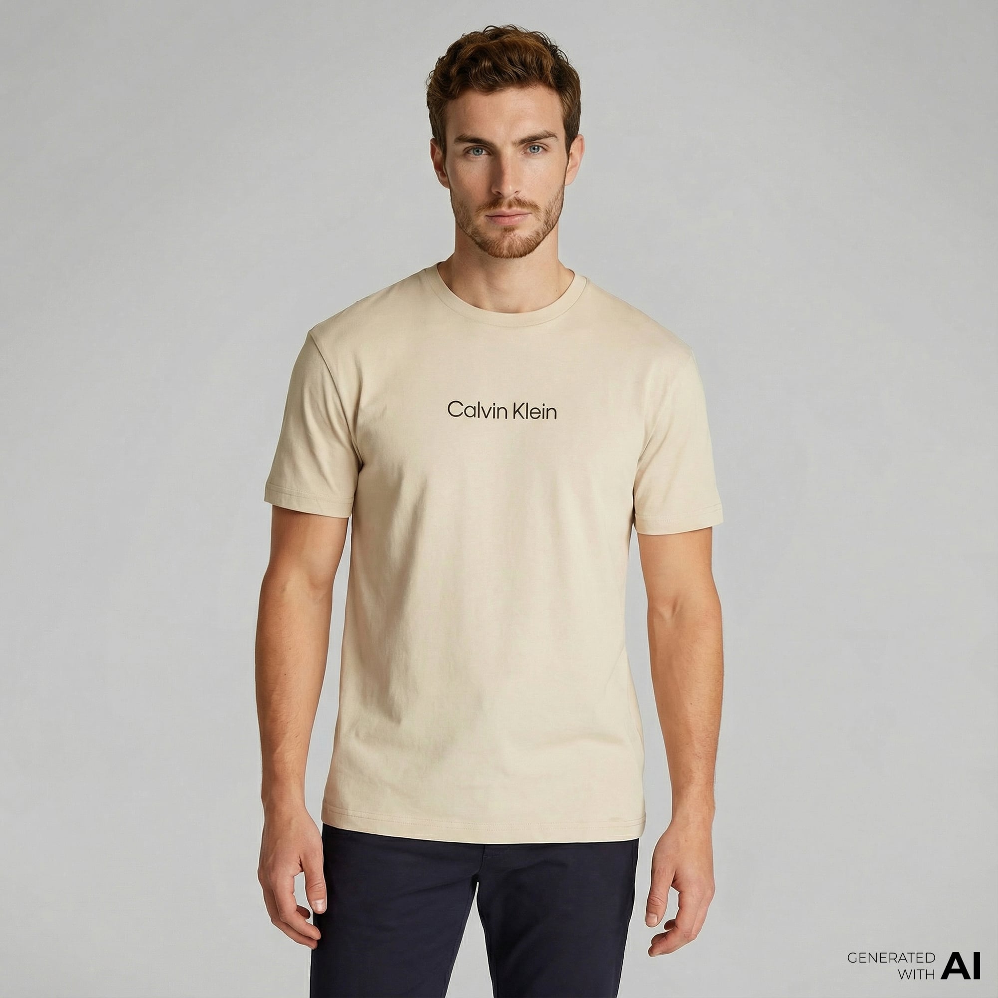  Calvin Klein San Stretch Slim Chino Erkek Lacivert Pantolon