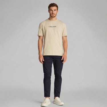  Calvin Klein San Stretch Slim Chino Erkek Lacivert Pantolon