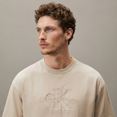  Calvin Klein Low Erkek Bej T-Shirt