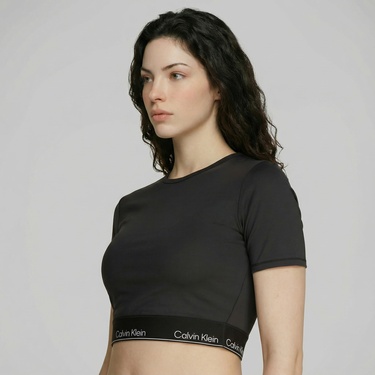  Calvin Klein Kadın Siyah T-Shirt
