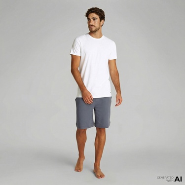  Calvin Klein Crew 3'lü Erkek Beyaz T-Shirt