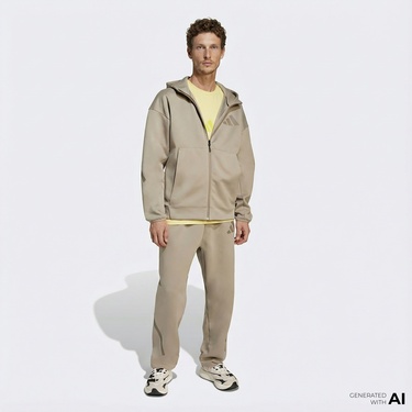  adidas Z.N.E. Open Erkek Bej Eşofman Altı