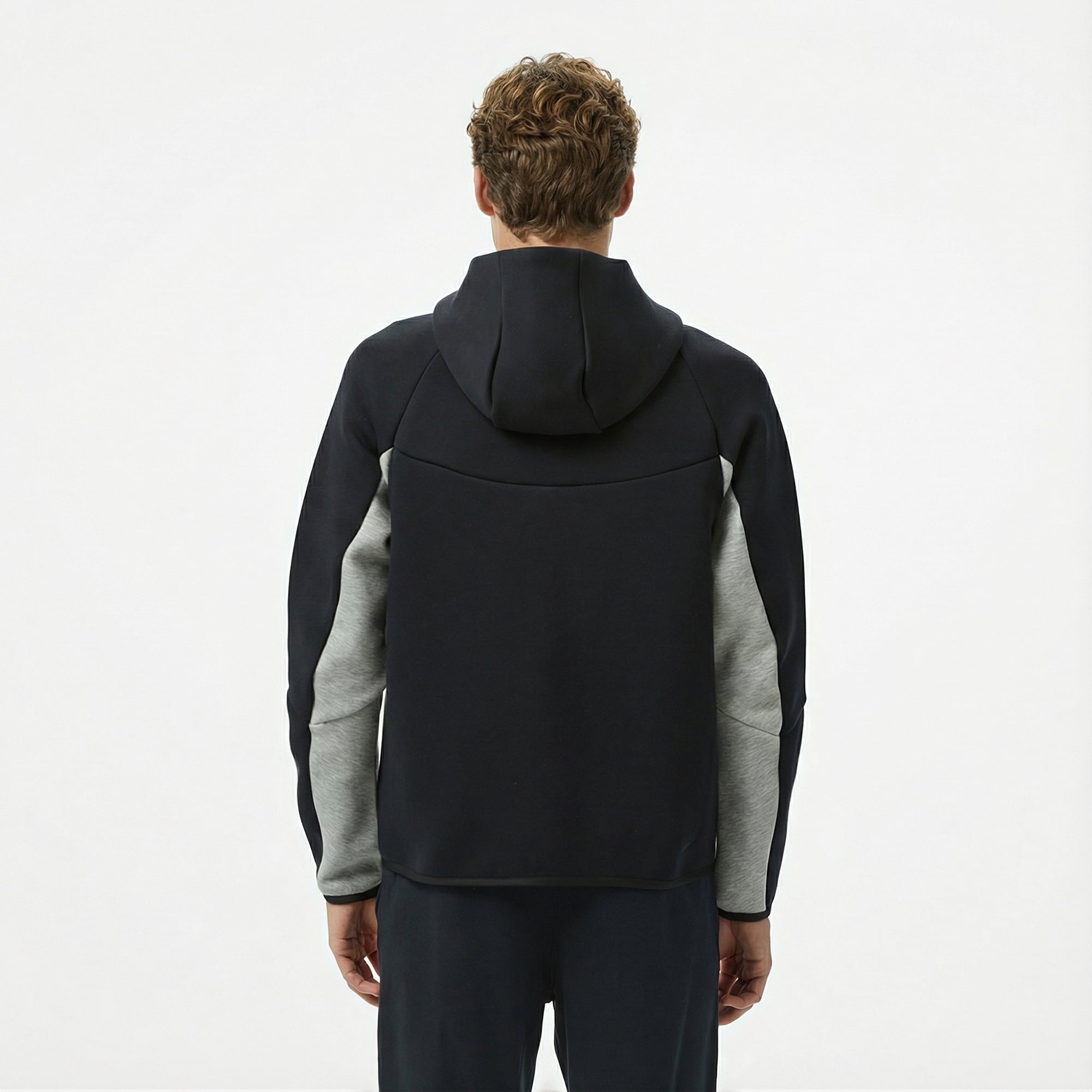 Nike Tech Fleece Erkek Gri Kapüşonlu Hoodie