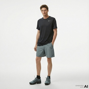  Nike Dri-Fit Form Erkek Gri Şort