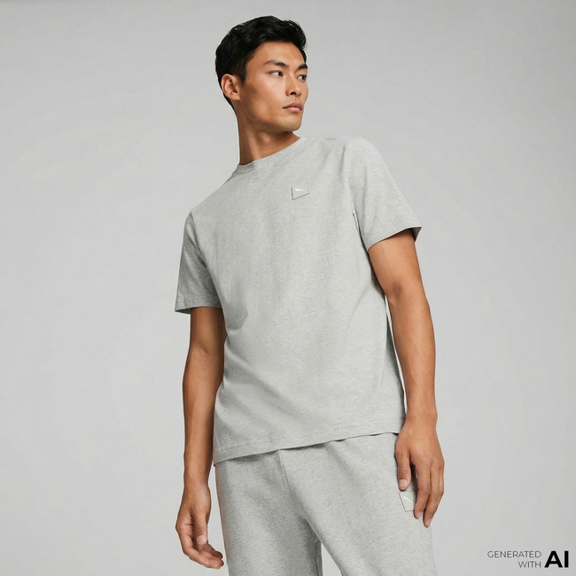  Puma Elevated Erkek Gri T-Shirt