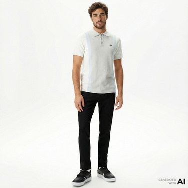  Lacoste Erkek Slim Fit Siyah Pantolon