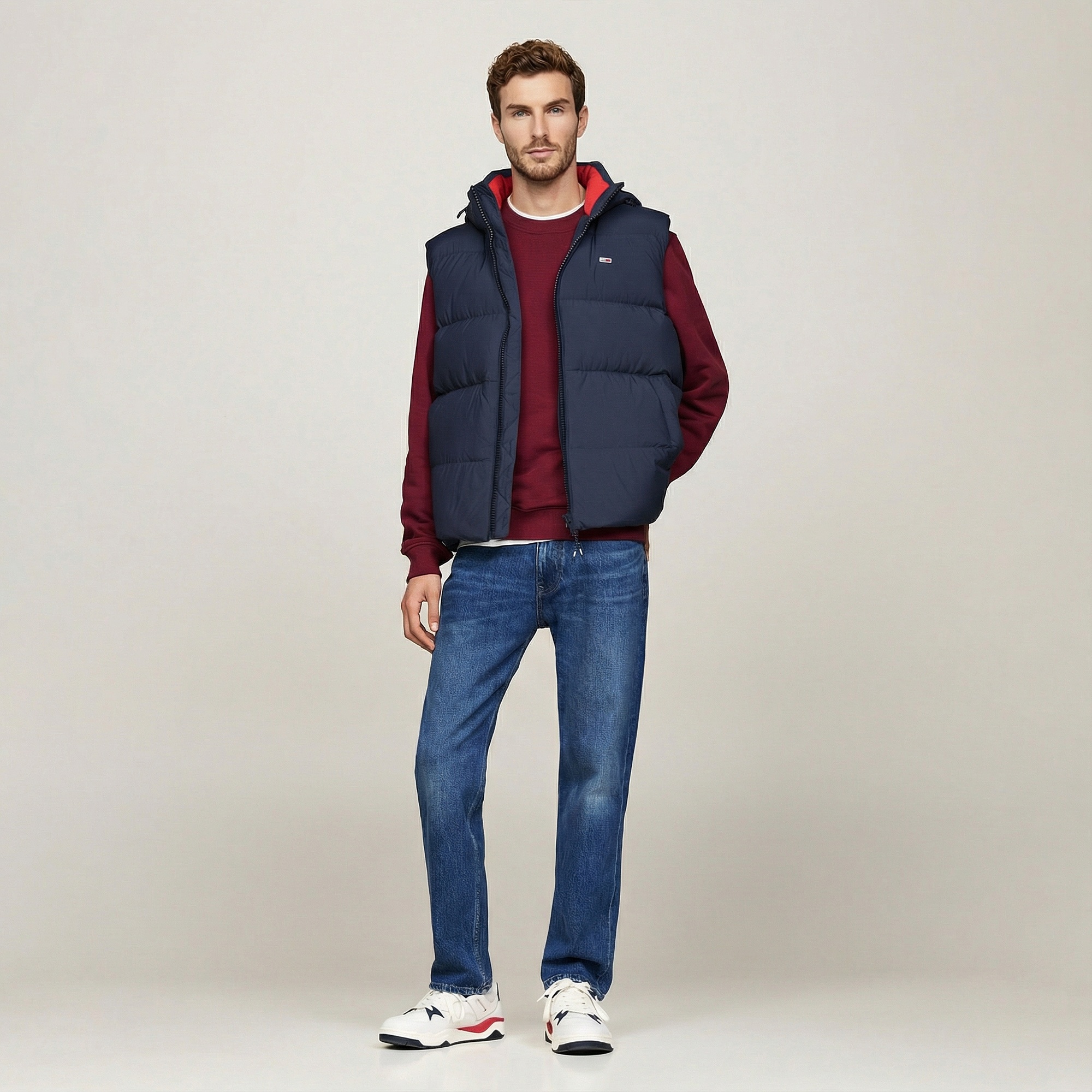 Tommy Jeans Erkek Lacivert Puffer Yelek