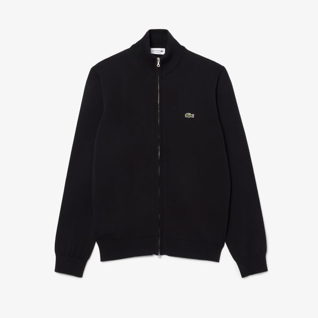  Lacoste Erkek Regular Fit Fermuarlı Siyah Hırka