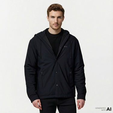  Boss Erkek Siyah Ceket