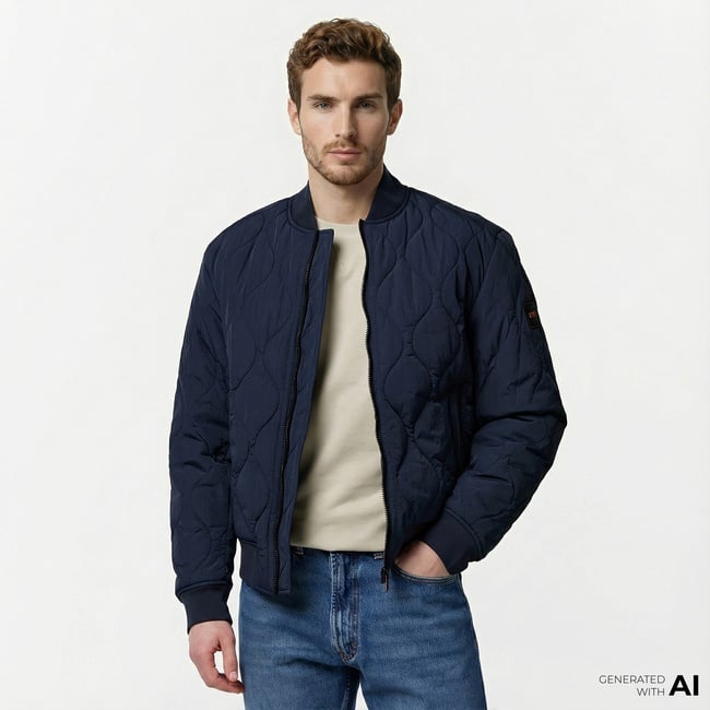  Boss Erkek Mavi Ceket