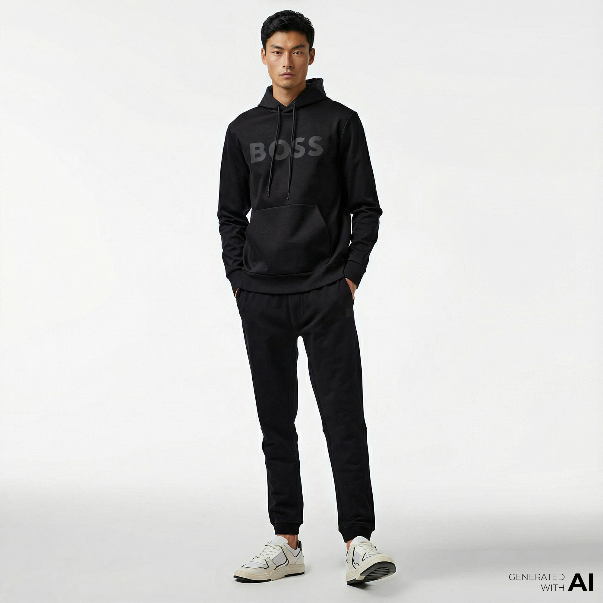  Boss Sestart Erkek Siyah Eşofman Altı