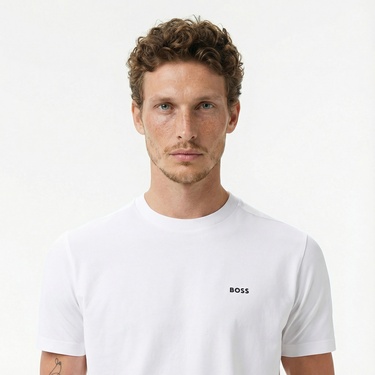  Boss Erkek Beyaz T-Shirt