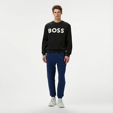  Boss Erkek Siyah Sweatshirt
