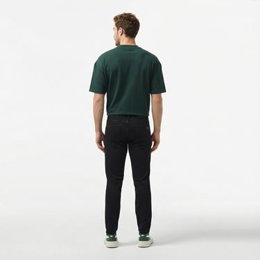 Lacoste Erkek Slim Fit Siyah Jean Pantolon