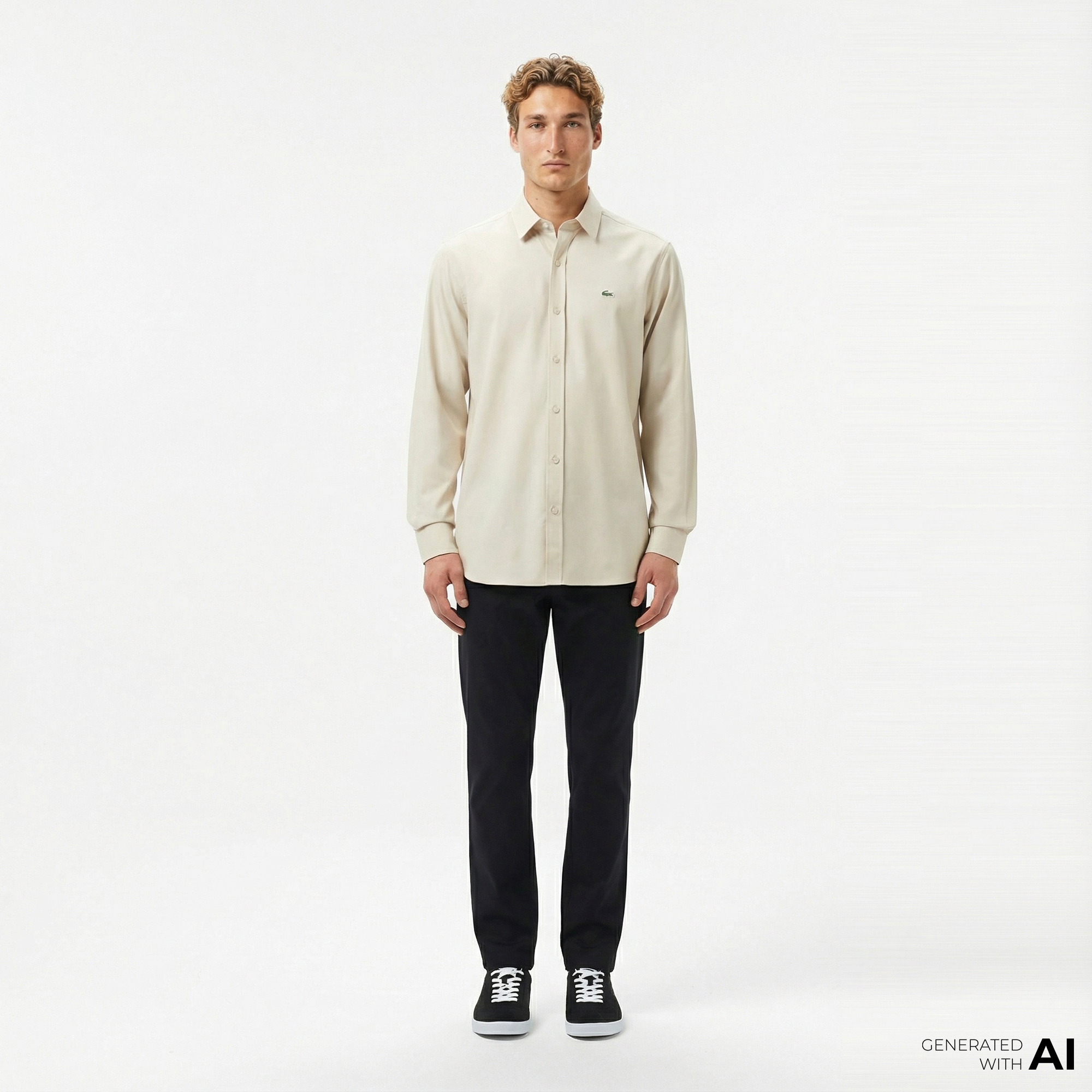  Lacoste Erkek Slim Fit Chino Siyah Pantolon