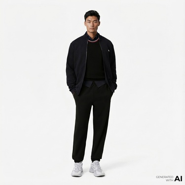  Lacoste Erkek Regular Fit Siyah Eşofman Altı