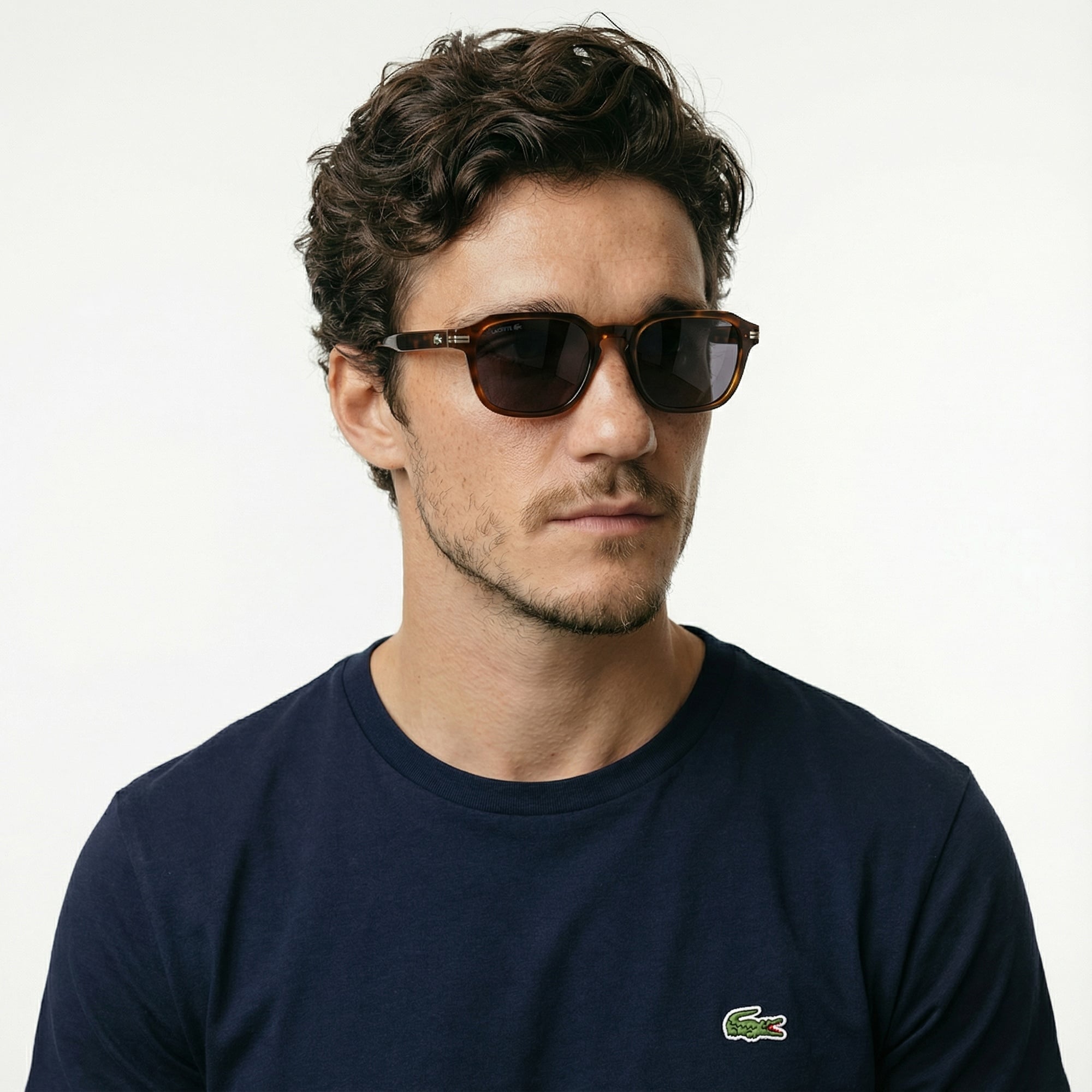 Lacoste Erkek Regular Fit Bisiklet Yaka Lacivert T-Shirt