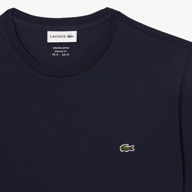  Lacoste Erkek Regular Fit Bisiklet Yaka Lacivert T-Shirt