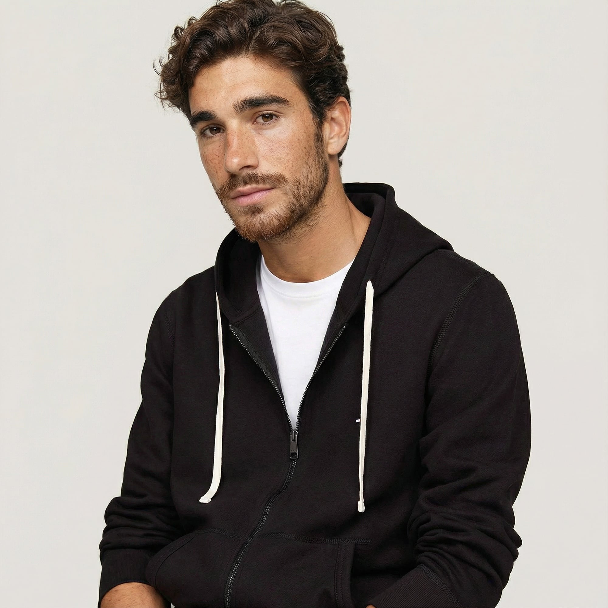 Tommy Hilfiger Erkek Siyah Hoodie