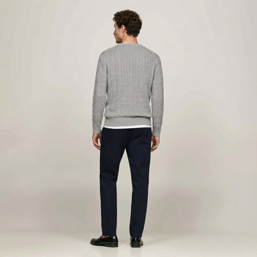  Tommy Hilfiger Erkek Triko Gri Kazak