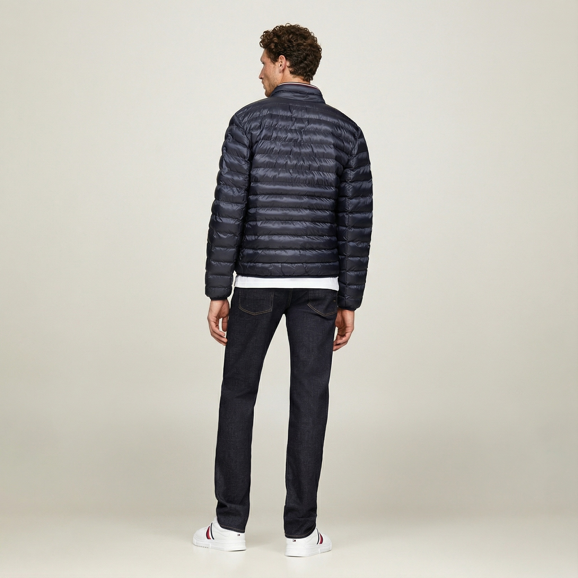 Tommy Hilfiger Erkek Mavi Mont