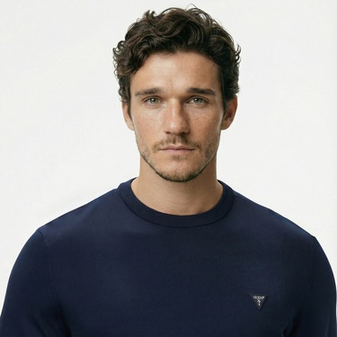  Guess Erkek Lacivert Kazak