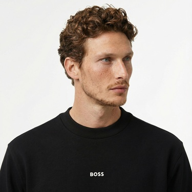  Boss Erkek Siyah Sweatshirt