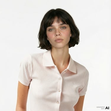  Converse Slim Fit Kadın Pembe Polo