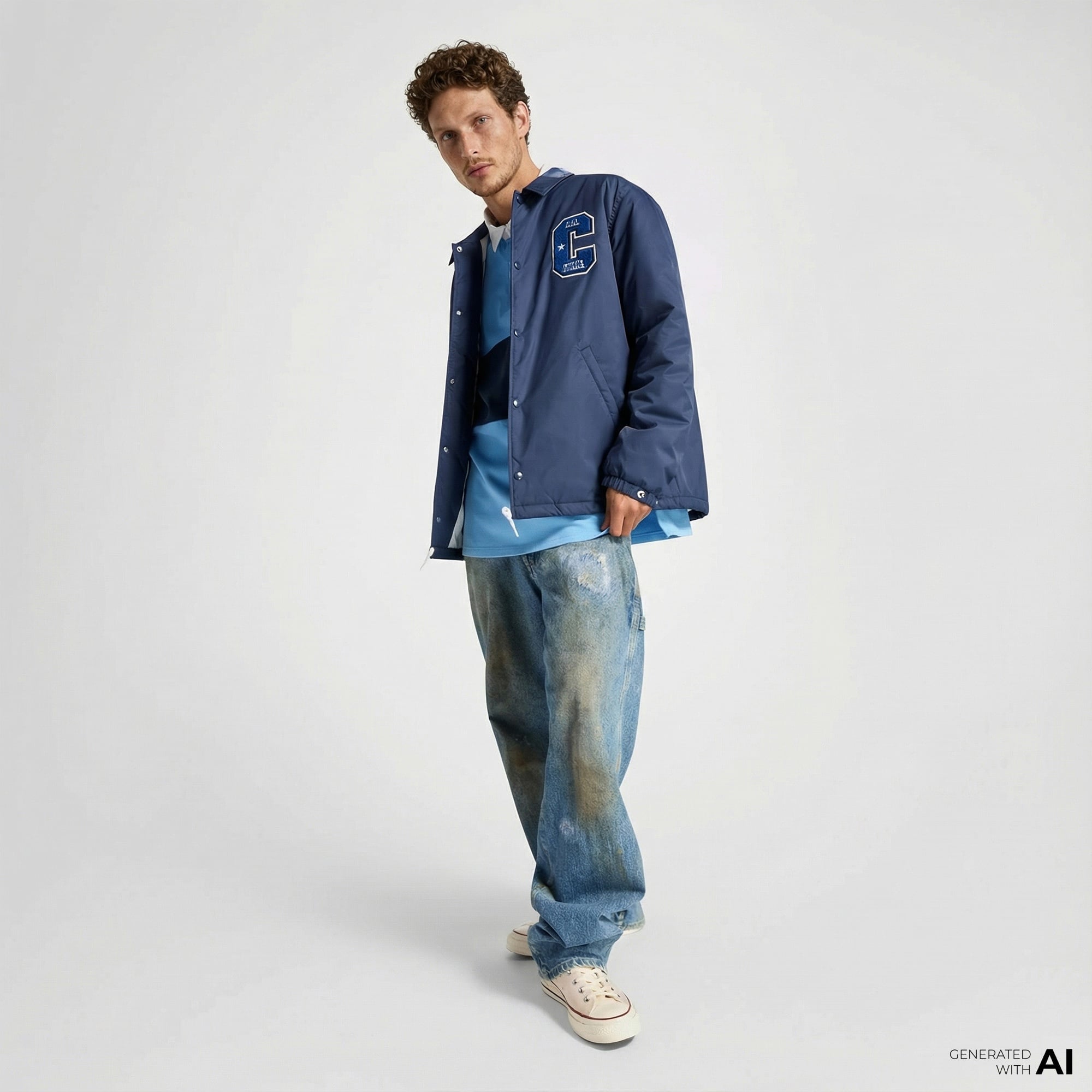 Converse Erkek Lacivert Yağmurluk