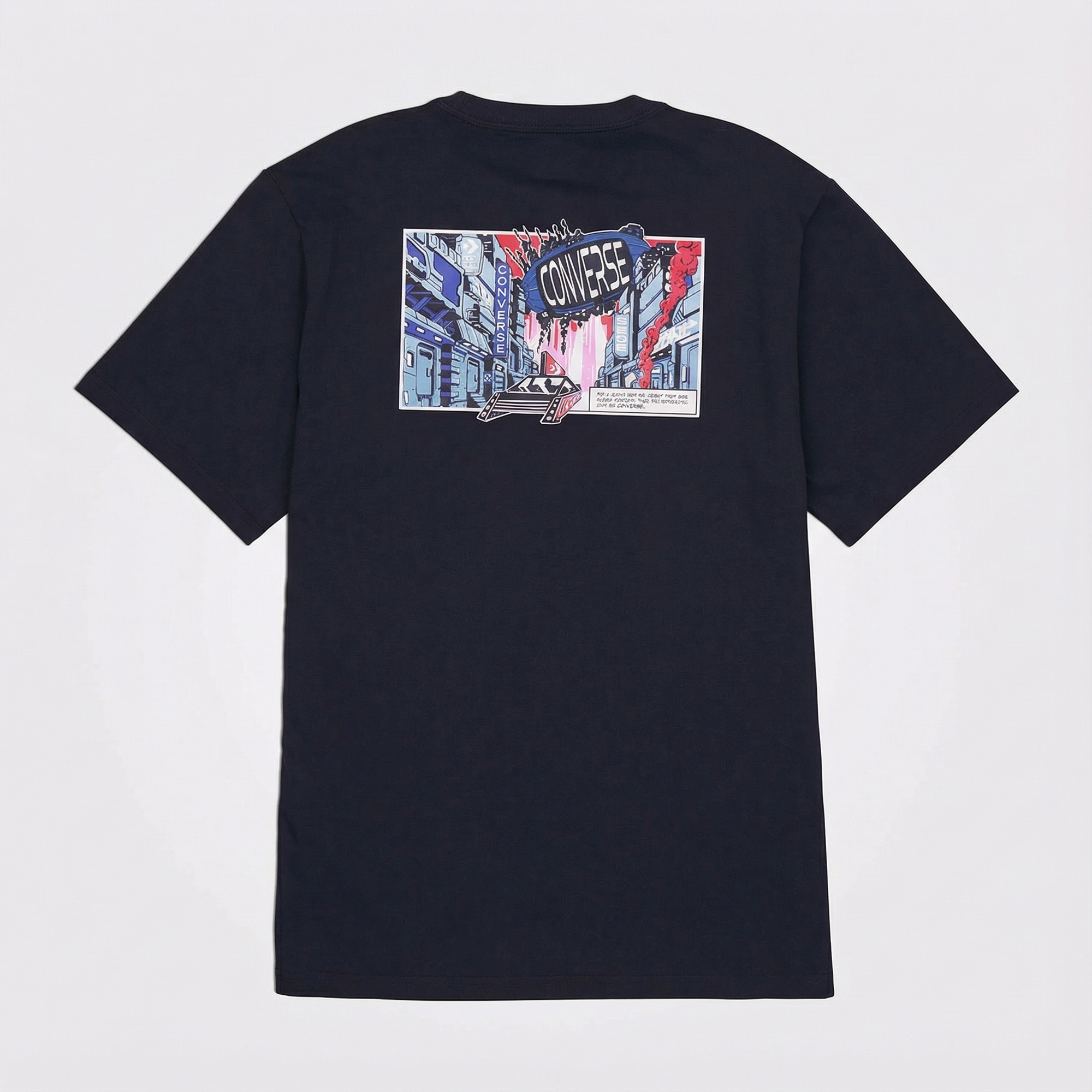 Converse Erkek Baskılı Siyah T-Shirt