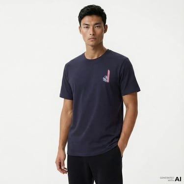  Converse Erkek Baskılı Siyah T-Shirt