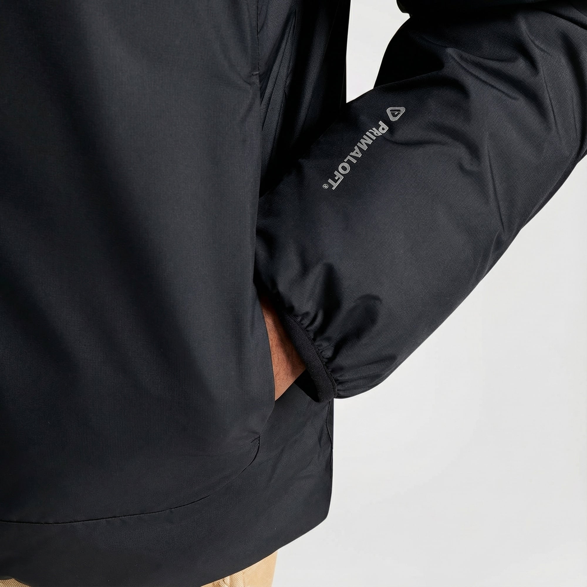 Converse Erkek Kapüşonlu Renk Bloklu Siyah Mont