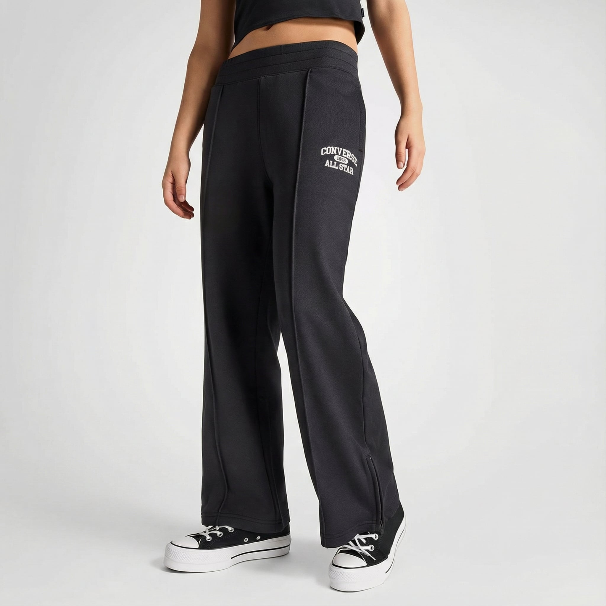  Converse Heritage Track Kadın Siyah Eşofman Altı